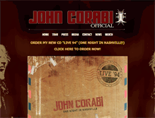 Tablet Screenshot of johncorabimusic.com